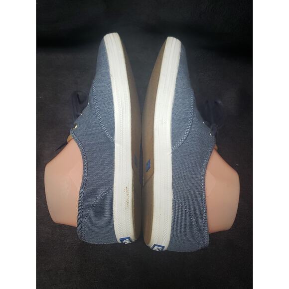 Keds Champion Ticking Blue Canvas Shoes | Womens Size 8.5 - Picture 5 of 9